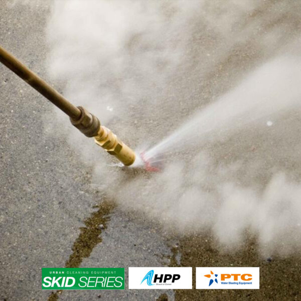Sistemas de lavado con agua caliente a alta presión serie Skid