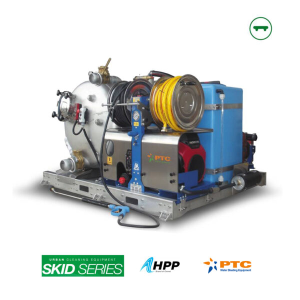Sistemas de lavado con agua caliente a alta presión serie Skid
