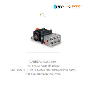 Bomba hidrojet serie CL para limpieza con agua a alta presión