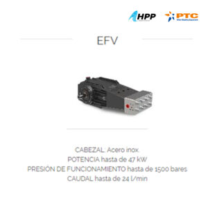 Bomba hidrojet EFV para agua a alta presión
