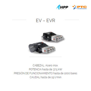 Bomba hidrojet serie EV-EVR para agua a alta presión
